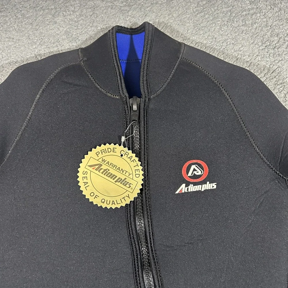 NWT Action Plus Wetsuit Large Neoprene Scuba Full Zip Swim Diving 2 Piece Set